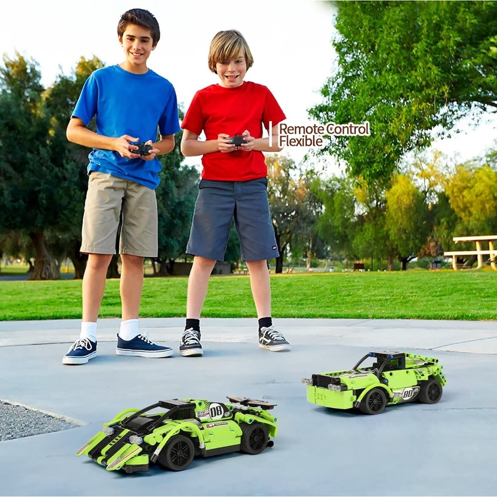 High-Speed Green Remote Control Car for Kids